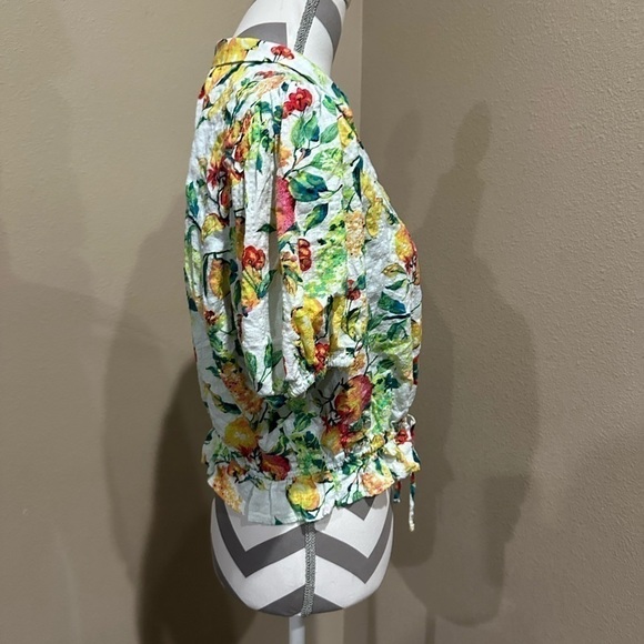 LAUREN CONRAD Cropped Fruit Top with drawstring - Picture 3 of 7